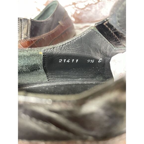 Cesare Paciotti Designer Brown Black Croc Leather Lace Dress Shoes Men 9.5C US - Picture 8 of 16